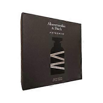 Abercrombie & Fitch Authentieke Man / Homme Set - Eau de Toilette Spray 100ml + 15ml Body Wash 200ml