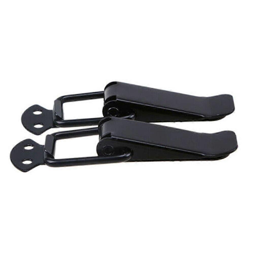 Universal Bumper Security Hook Lock Clip Kit Hood Quick Release Fasteners(black)2pcs)