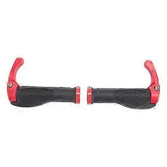 Mountain Bicycle Bike Cycling Lock-On Handlebar Hand Bar End Grips Set-Red