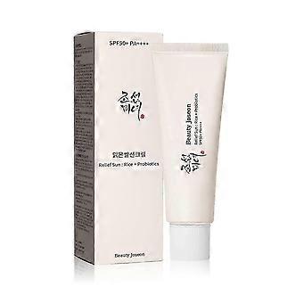 Relief Sun Biologische Koreaanse Zonnebrandcrème SPF50+, PA++++ Rijstprobiotica | Een huidverzorgingsoplossing geschikt voor alle huidtypen