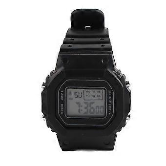 Relógio esportivo eletrônico LED à prova d'água Smartwatch leve luminoso para meninos meninas preto