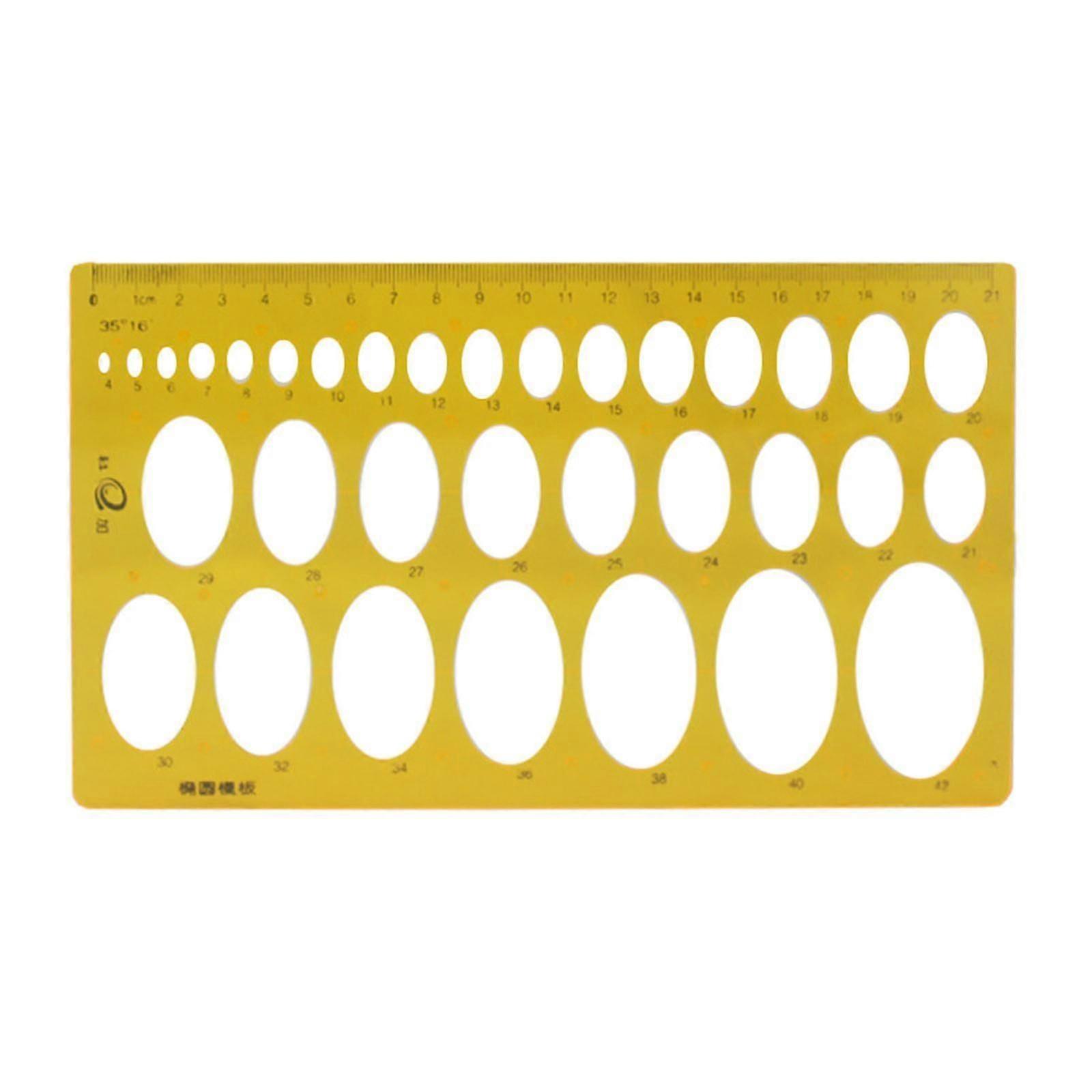 Geometric Drawing Template Drafting Stencil Measuring Ruler Plastic For Designer