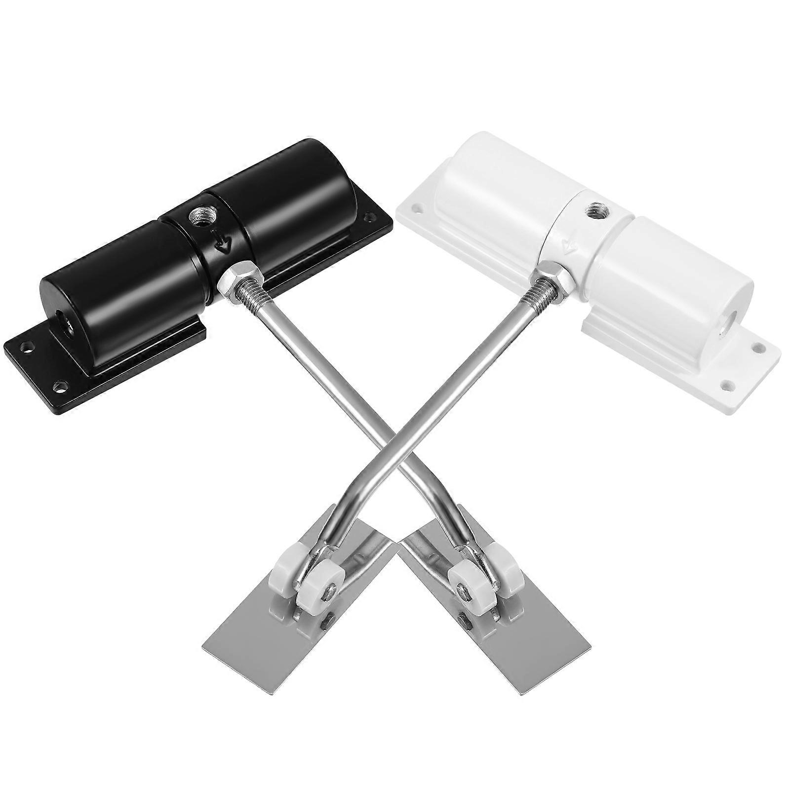 2pcs Automatic Door Closer Spring Door Closer Adjustable Safety Door Closing Hinge