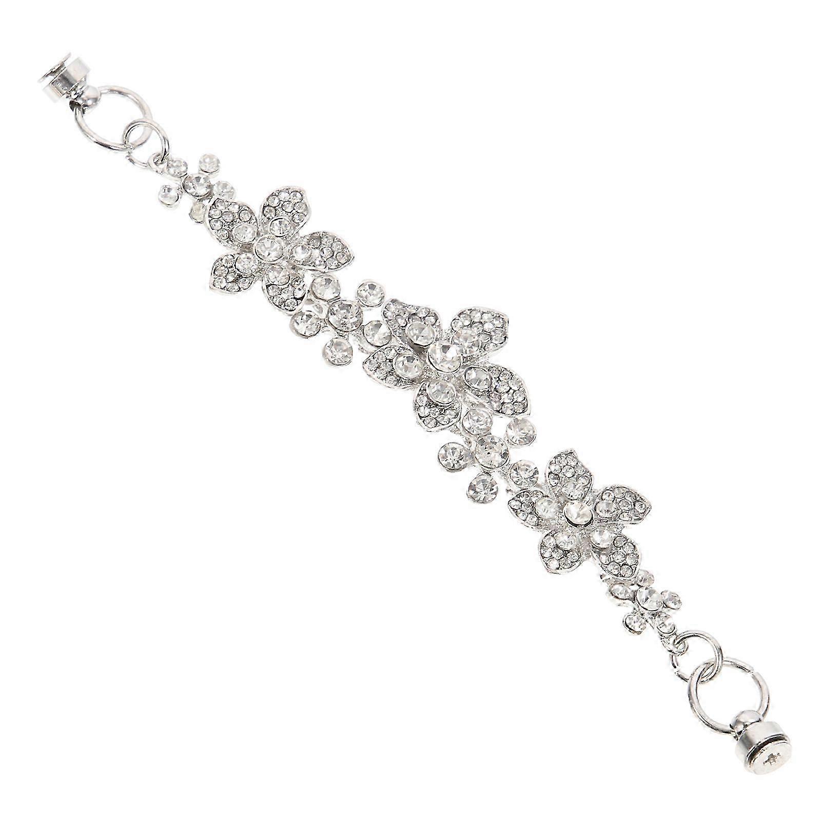 Silver Phone Case Chain for Decor with Full Diamond