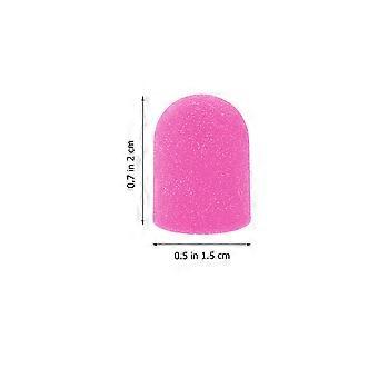 Manicure Tool Nail Art Polishing Sanding Caps Purple 10Pcs Set