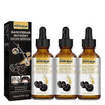 3pcs Black Hair Oil For Repairing From White To Black Nourishing Moisturizing Scalp Herbal Lotion Liquid Repair Anti-frizz Hair
