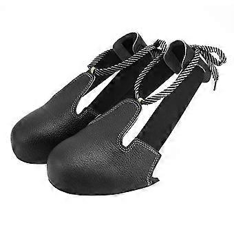 Steel Toe Overshoes for Work Boots, AntiSmashing Safety Shoe Covers with SlipResistant Sole, Black