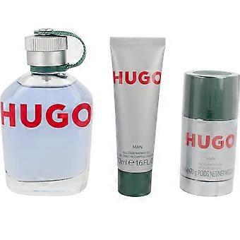 Hugo Gift set EDT 125 ml, shower gel Hugo 50 ml a deostick Hugo 75ml 125ml