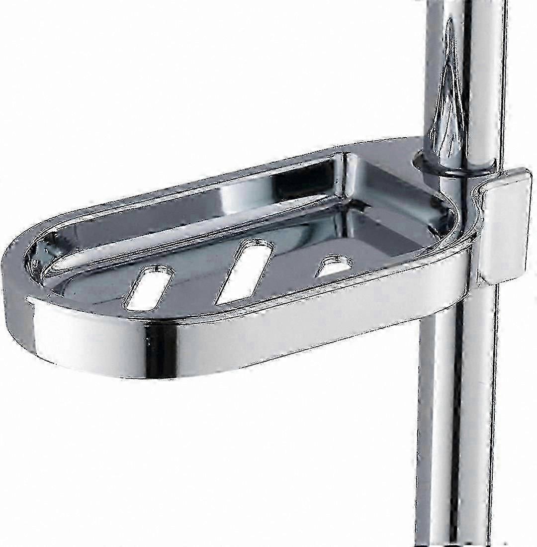 Adjustable soap dish holder, suitable for shower rails