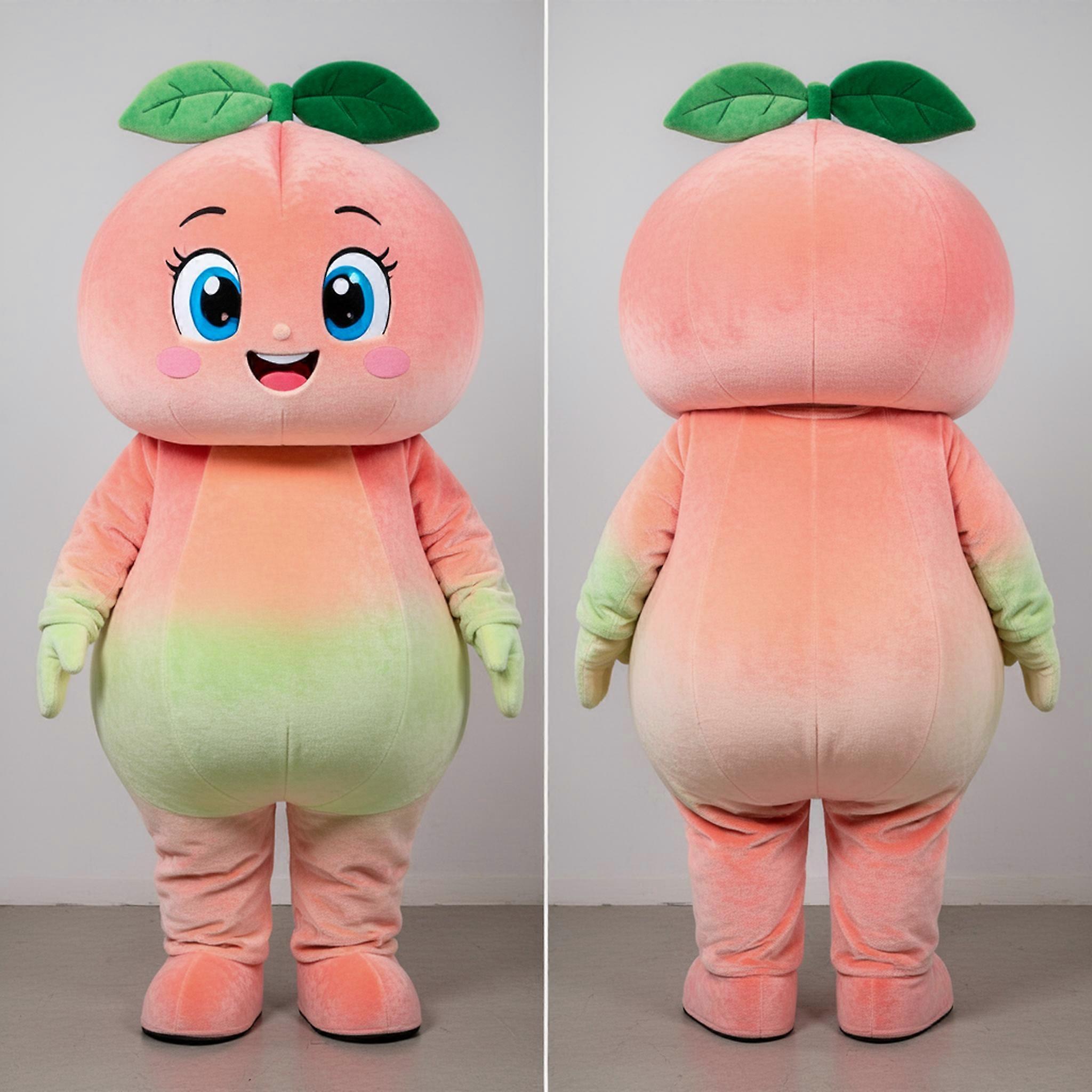 MASTICOT Vibrant Green Rounded Melon Mascot