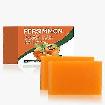 Persimmon Soap Bar for Body Odor Control, Natural Deodorant Body Bar Soap for Old People Smell, Remove Nonenal Body Odor, Organic Eliminating Body Odo