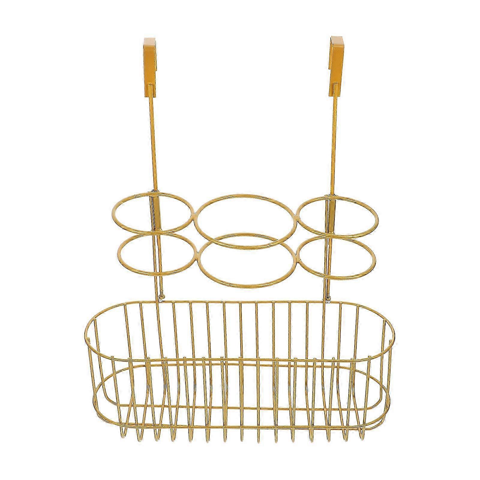 -Mounted Storage Rack Iron Craft compatible with Storage Use 1Pcs Holder
