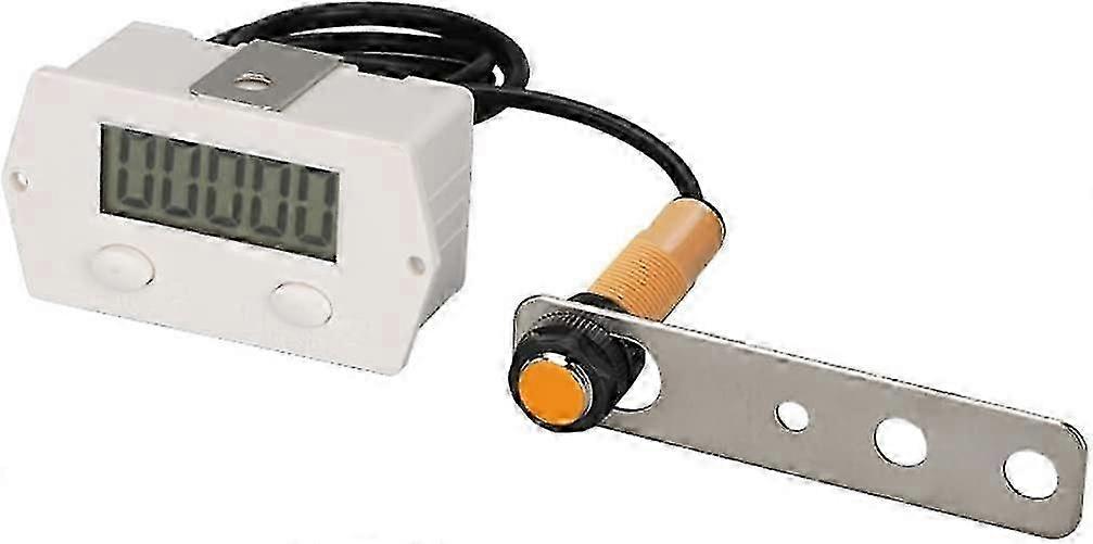 Electronic clicker counter for row numbering with magnetic sensor