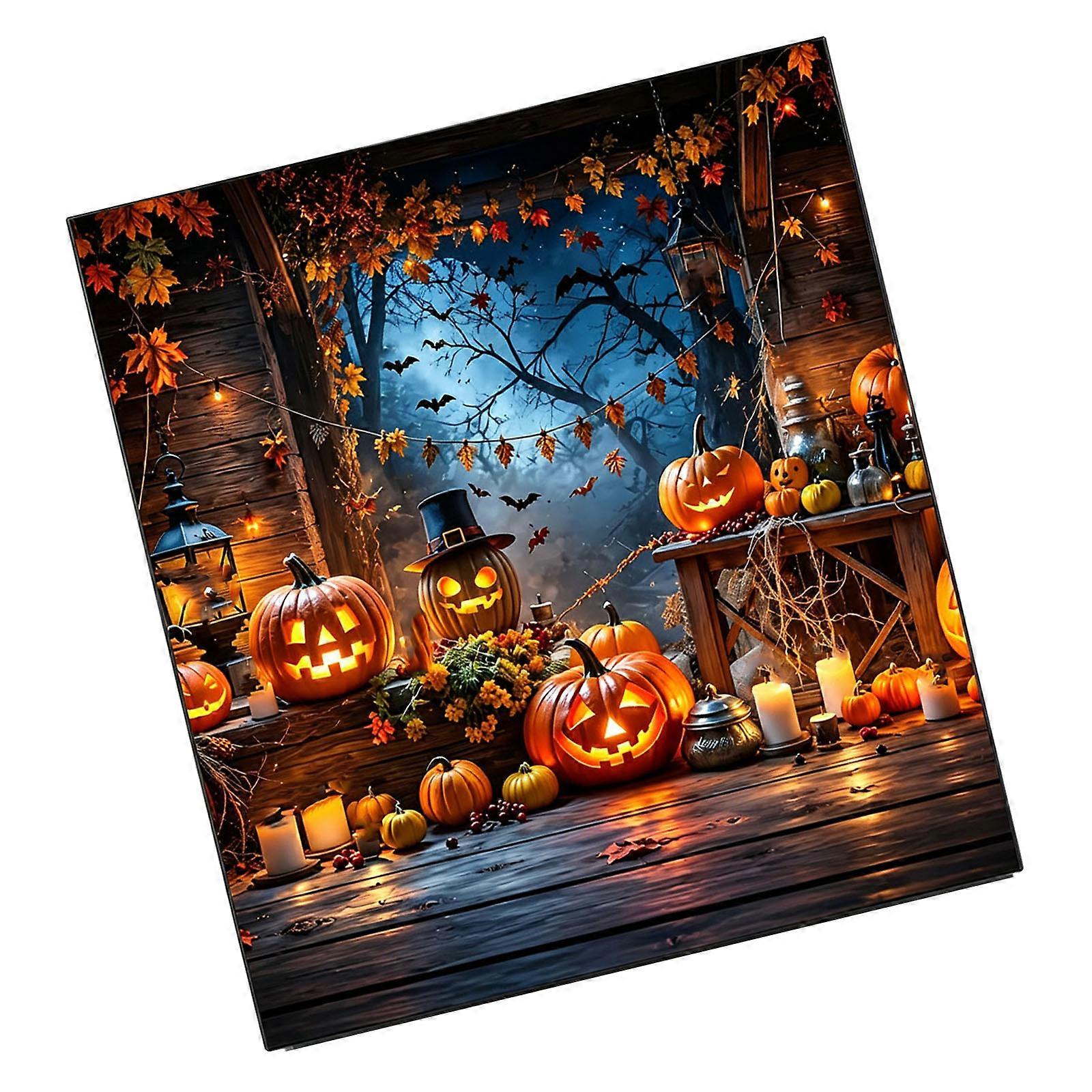 Kitchen Appliance Front Panel Cover, Fall Theme Magnetic Polyester Layer for Dishwasher Metal Front Panel Use. Multicolor