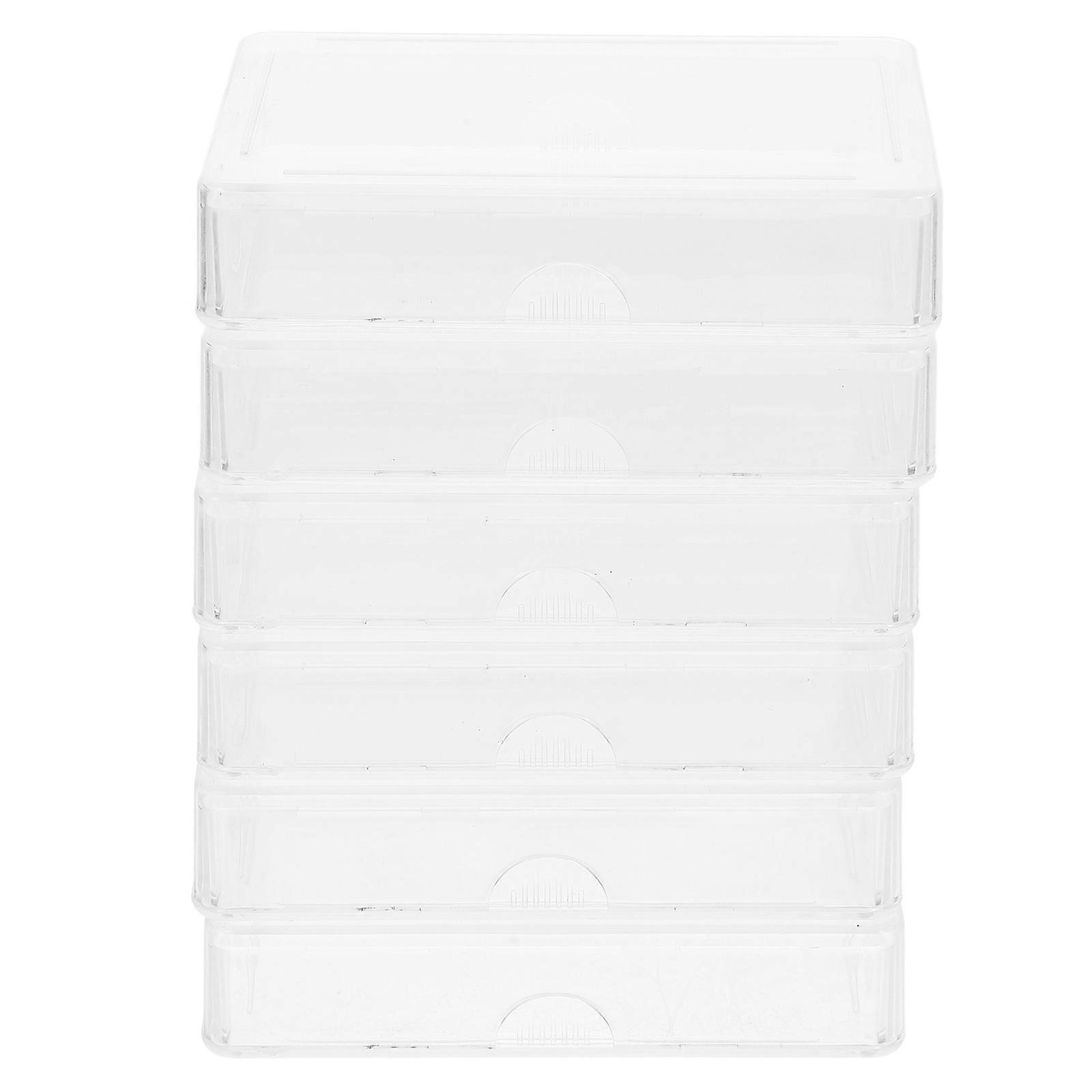 Playing Card Boxes Storage Case for 6Pcs Transparent Plastic Organizer