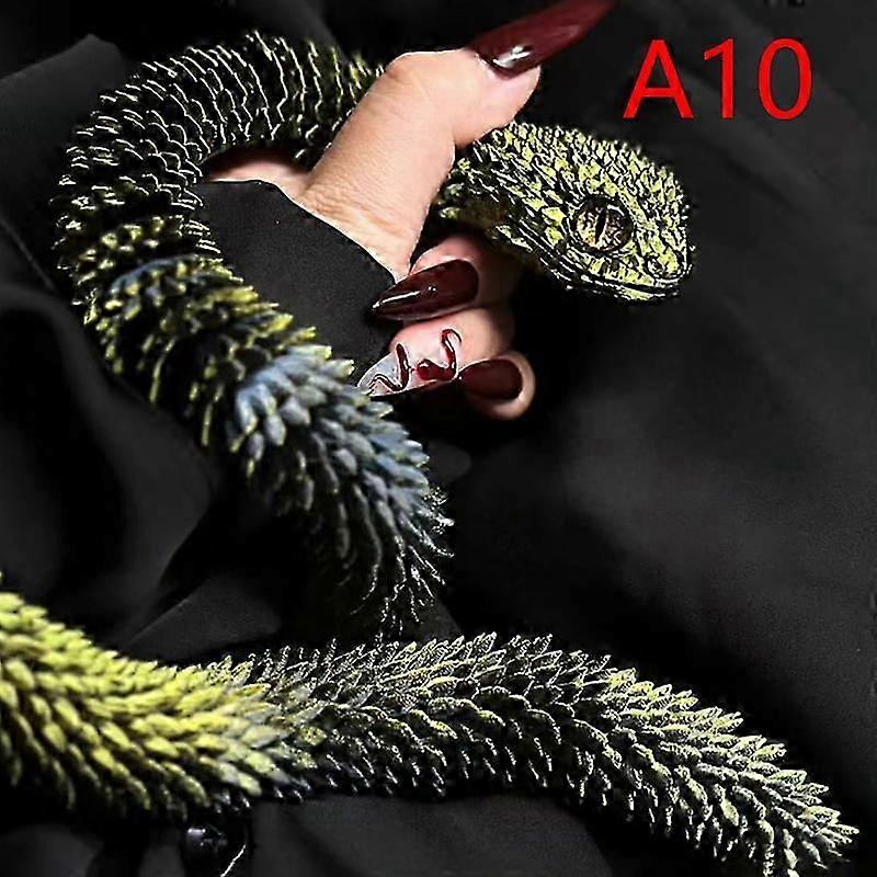 30cm Poseable 3D Printed Bush Viper Statue