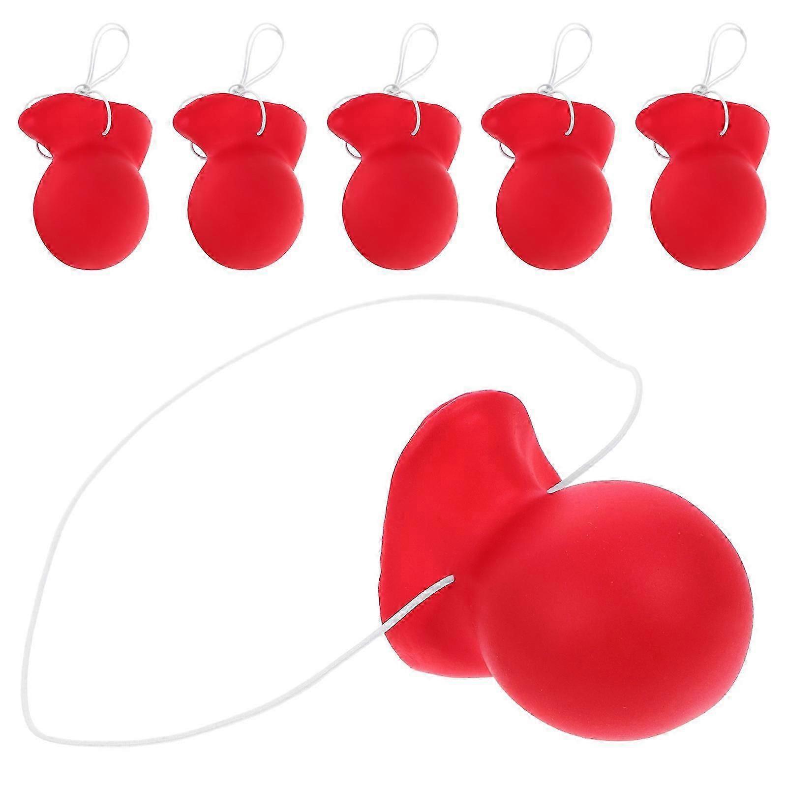 24Pcs Red Clown Nose Cosplay Accessory for Performance Use