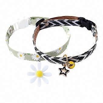 Bell Pendant and Bow Tie Cat Collar for Small Dogs