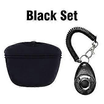 Portable Dog Training Clicker Treat Bag Silicone Magnetic Waist Wrist