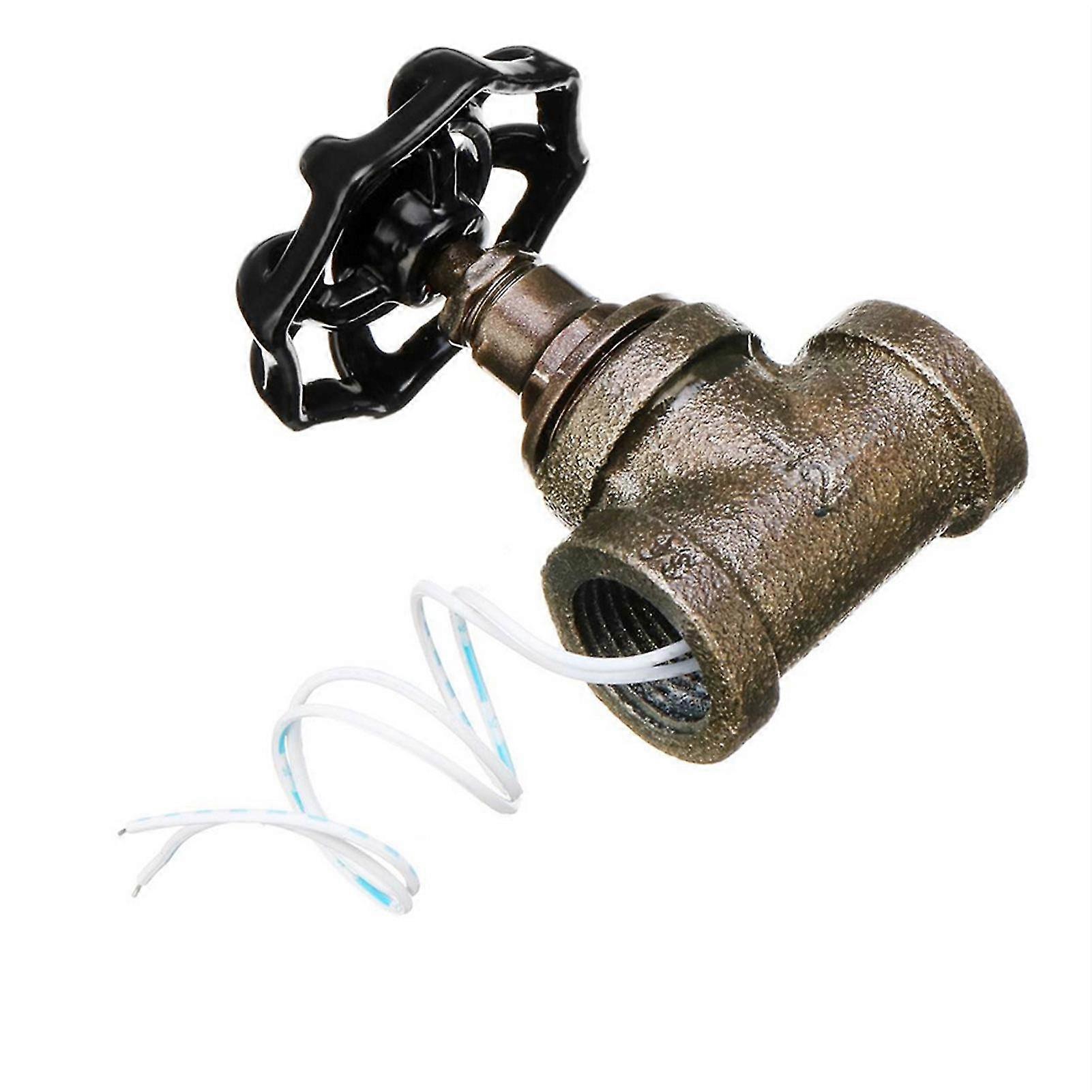 Steampunk Iron Lamp Valve Switch