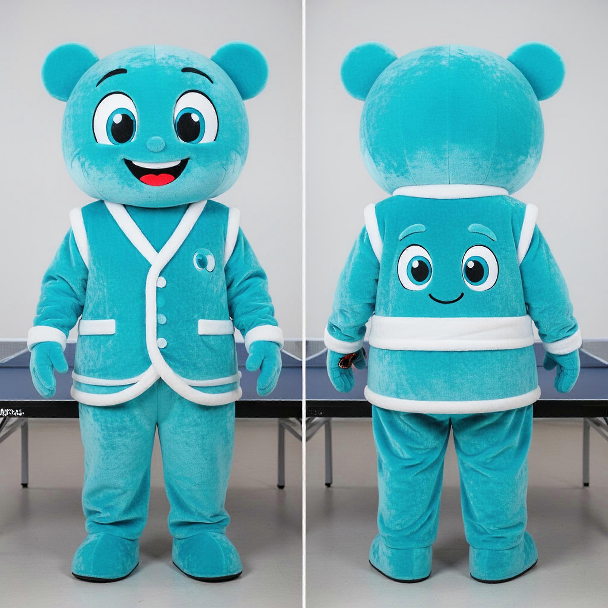 MASTICOT Cyan Cushioned Ping Pong Table Mascot