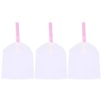 Foaming Mesh Soap Pouches, PE Material, White, Hanging Rope, Lather Producing Soap Saver, Extends Soap Life, Prevents Dropping Soap, 3 Pack