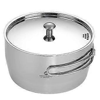 CAMPINGMOON Thickened Composite Outdoor Camping Soup Pot Boiling Water Portable Picnic Pot Cooking Utensils-SNNGV