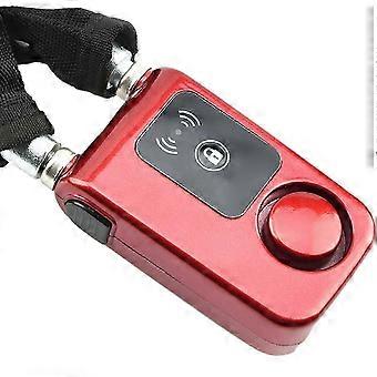 hard Y797G Waterproof Smart Bluetooth Bicycle Chain Lock Anti Theft Smartphone Control Lock Red intelligence-WHBYV