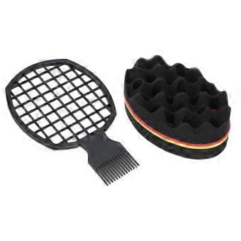Hair Sponge Comb Brush Set–Soft Flexible Hairdressing Tool for Wet Hair Styling,Ideal for Men,Women & Kids,Works on Short & Hair_yzae