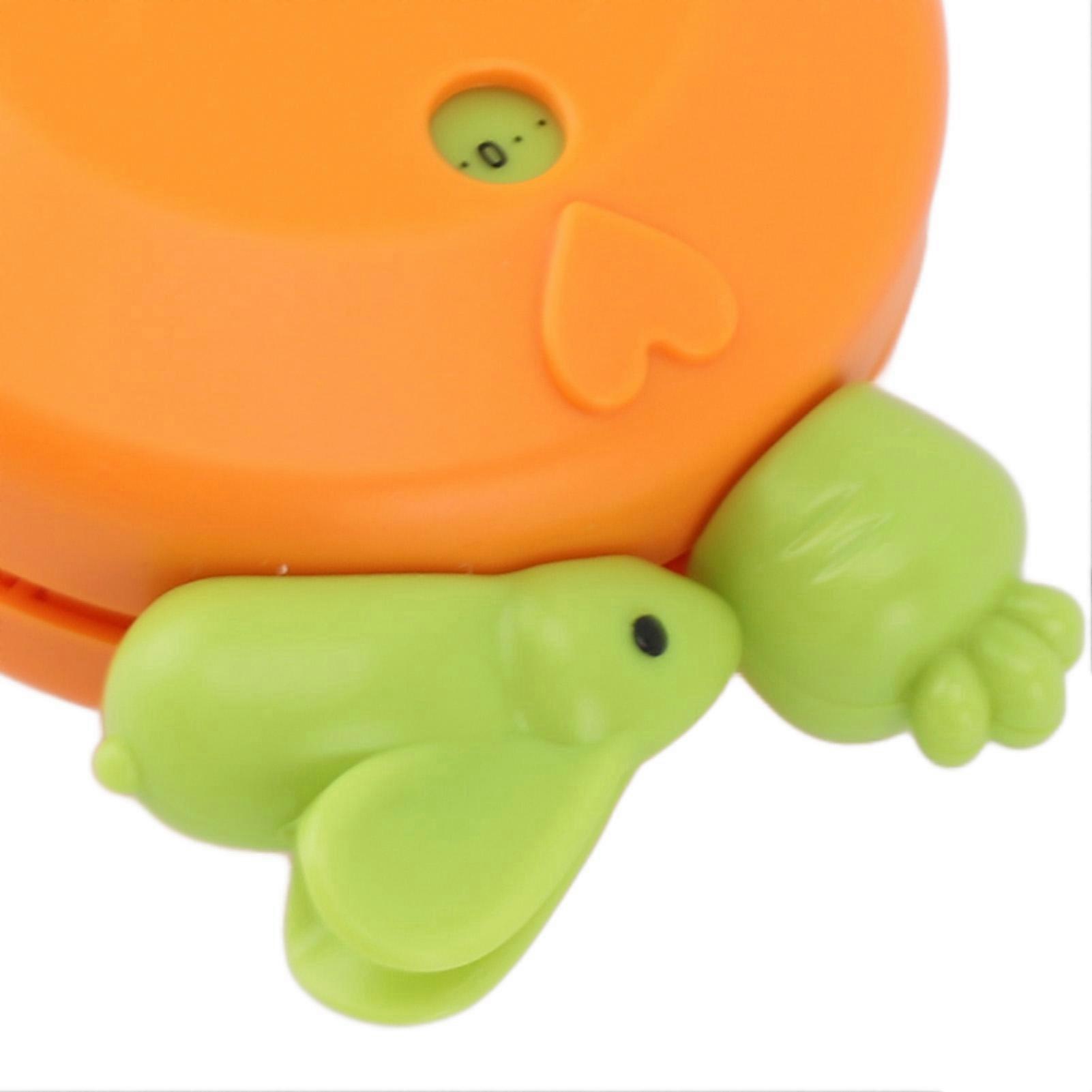 Cartoon Rabbit Kitchen Timer Mechanical Manual Timer Alarm Reminder Timepiece Countdown Tool for Home Orange