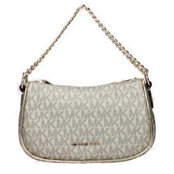 Michael Kors Gold Fabric Handbag
