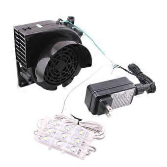 12V 1.5A air blower replacement fan/blower motor with 3 LED lights [XR]