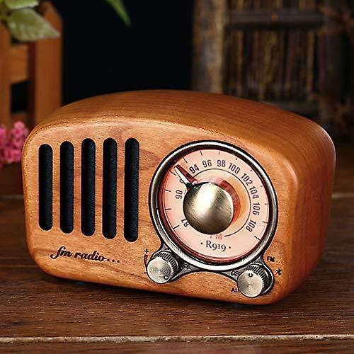 Mini Haut-parleur Bluetooth Design Rétro Et Radio-fm R919-a/c