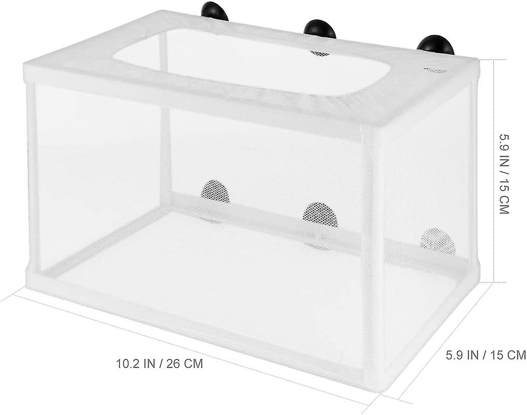 Suzile 6 Pcs Breeder Box For Aquarium - 2 Sizes Plastic Hatchery With Removable