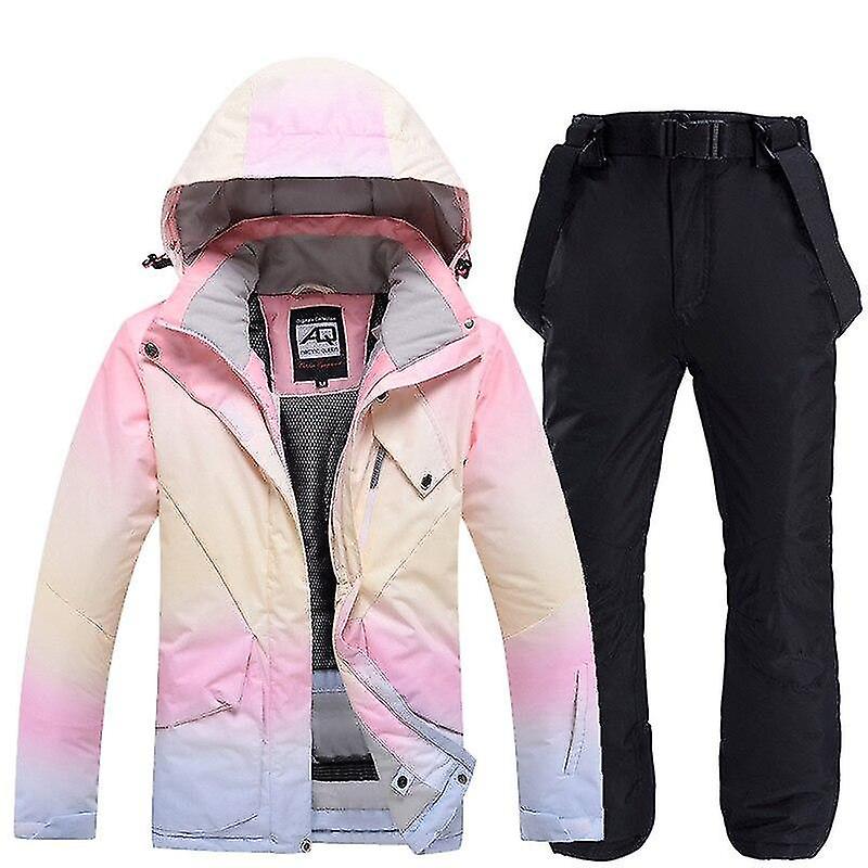 Women Windproof Waterproof Snowboard Jacket And Pants Suit