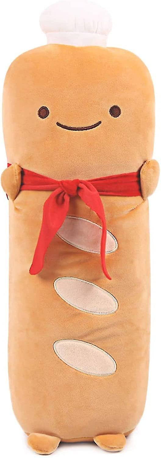 Toast Bread Pillow Funny Food Plush Toy Pillows Small Cute Stuffed Plush Toast Sofa Pillow (french Baguette, Brown)