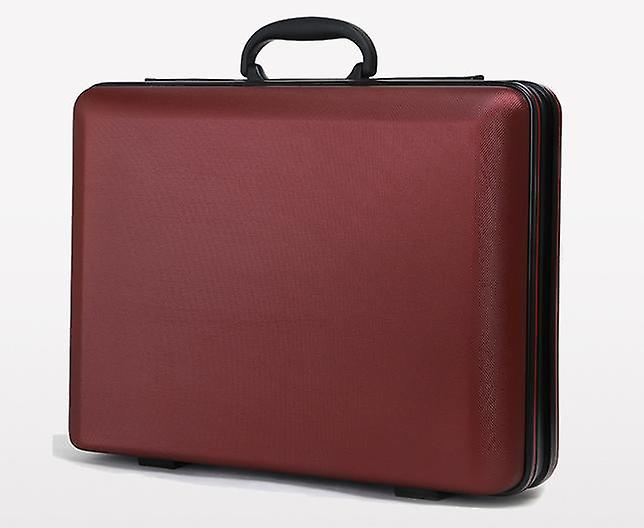 גברים שחור מזוודה למחשב נייד עסקים ABS עבה כלי מכשיר מארז אחסון נסיעות על הלוח קופסה עם מסגרת סגסוגת אלומיניום