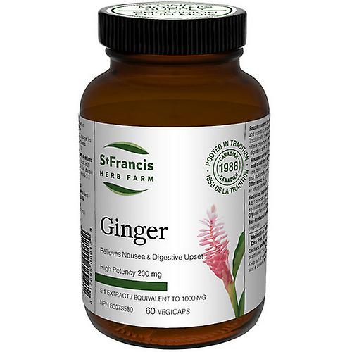 St. Francis Herb Farm Inc. Ginger Capsules, 60 Caps