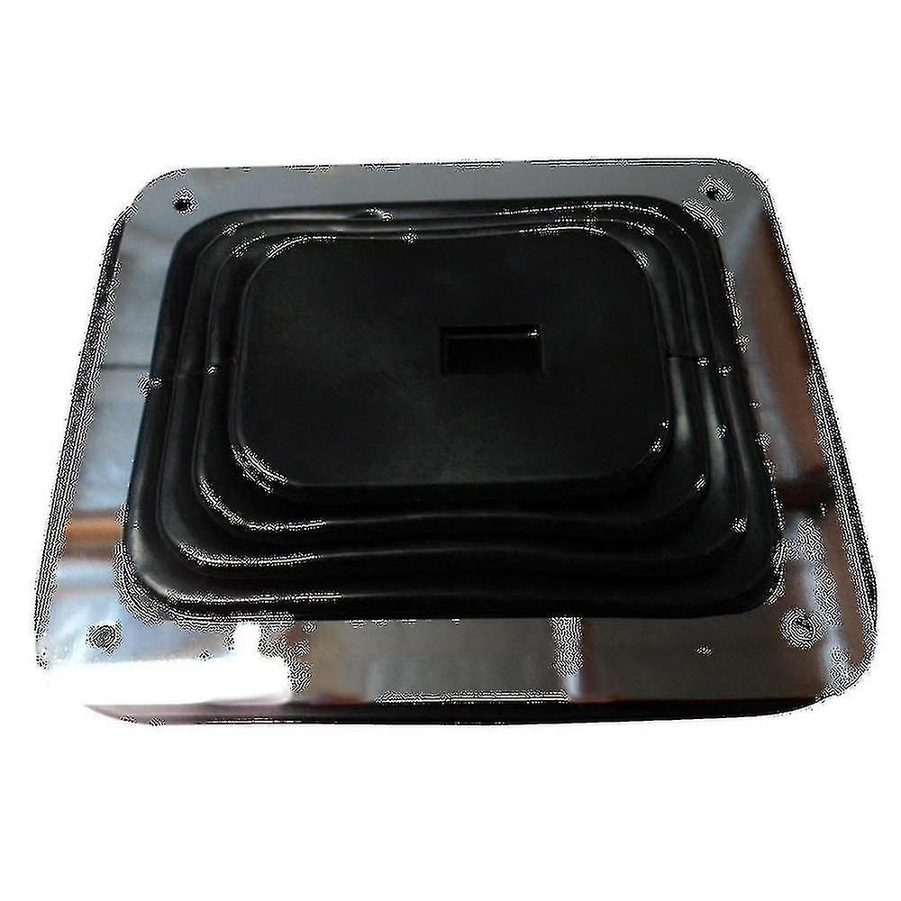 For Rubber Shifter Boot With Chrome Plate 5 5/8 Inch X 6 3/4 Inch Manual Automatic 350
