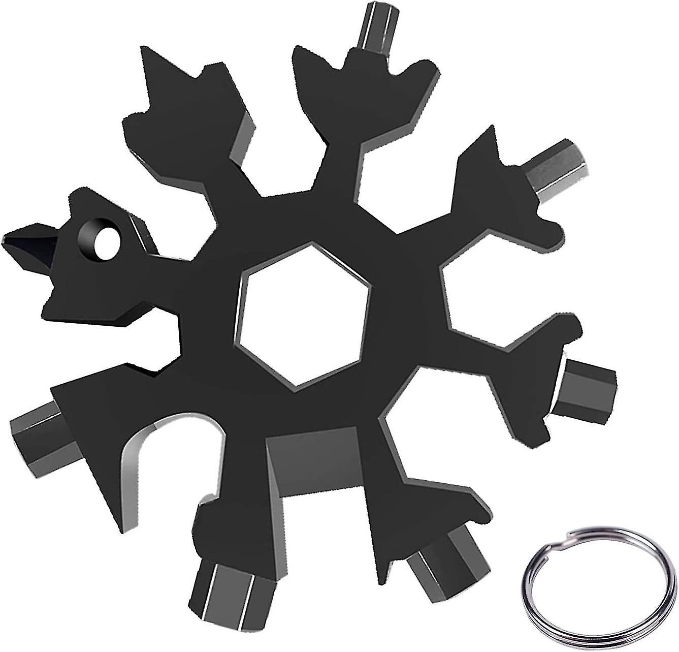 Snowflake Multi-tool 18 In 1 Snowflake Screwdriver Almighty Tool Stainless Steel Portable Bottle Ope