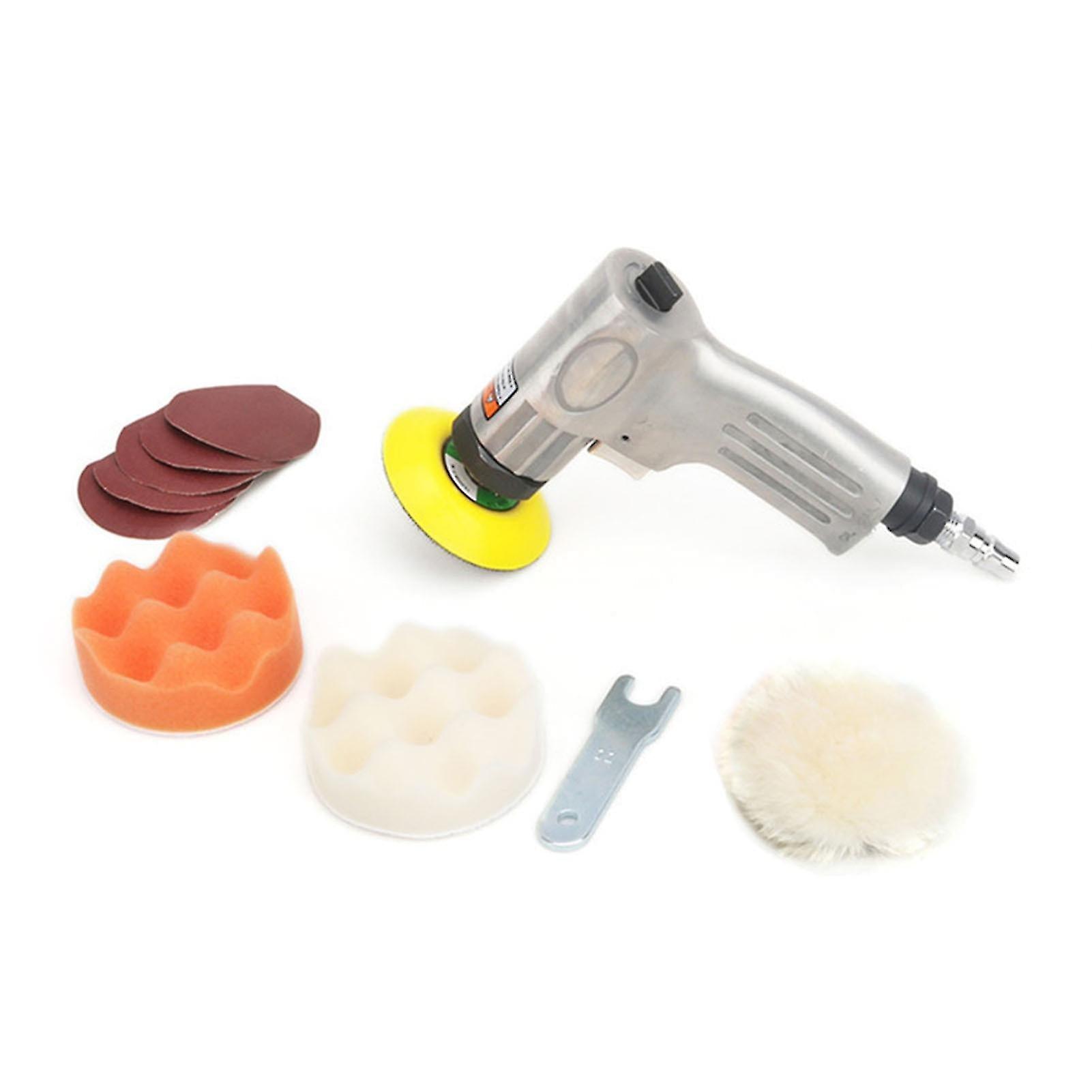 Multicolor Mini Car Pneumatic Grinding Machine Air Sander Polishing Machine 3'' Variable Speed Air Powered Polisher Atomic Grey Sandpaper Machine Car