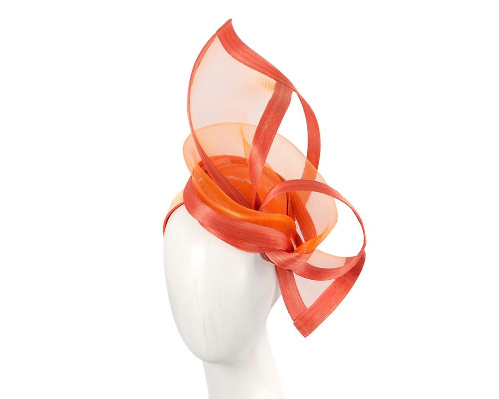 Bespoke orange fascinator by Fillies Collection S107O