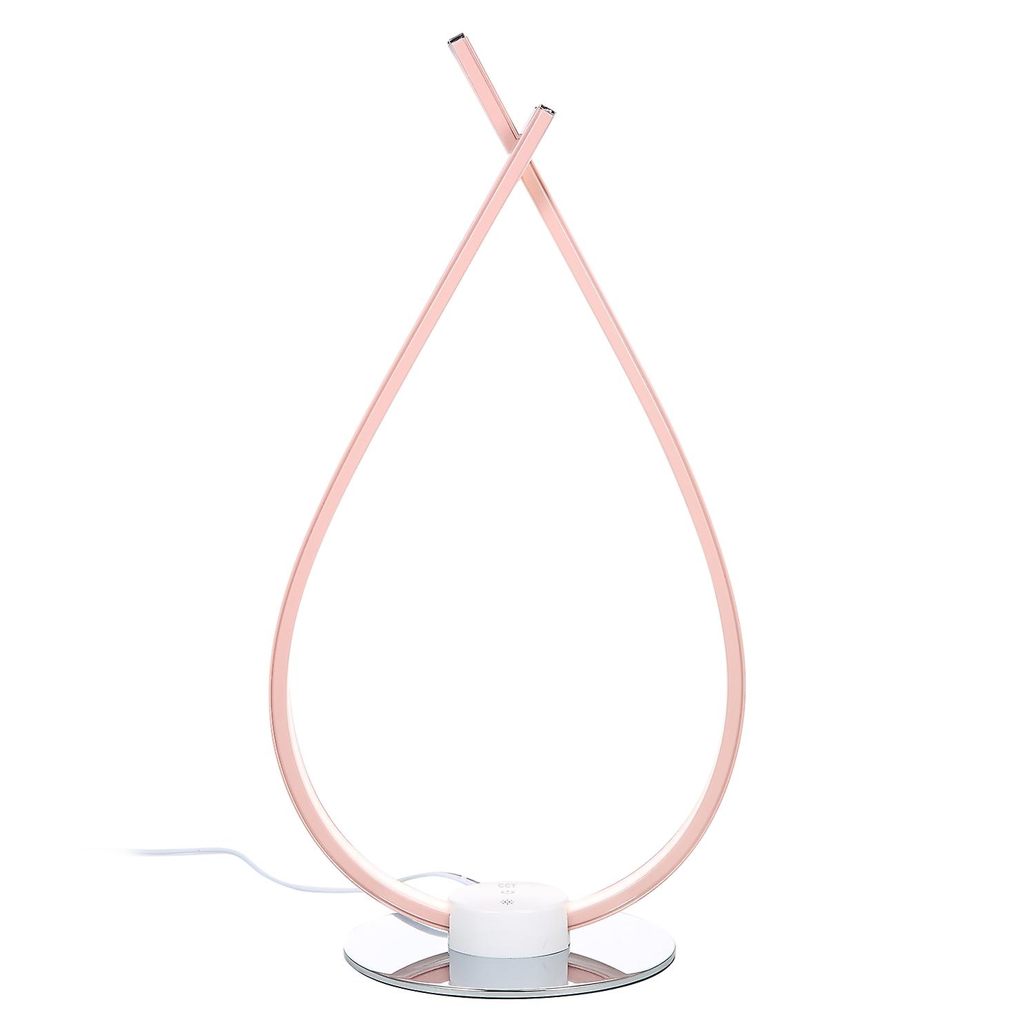 A C100-240V 12W LEDs Desk Lamp Table Light Water Drop Design Sensitive Touching Control 3 Colors Te