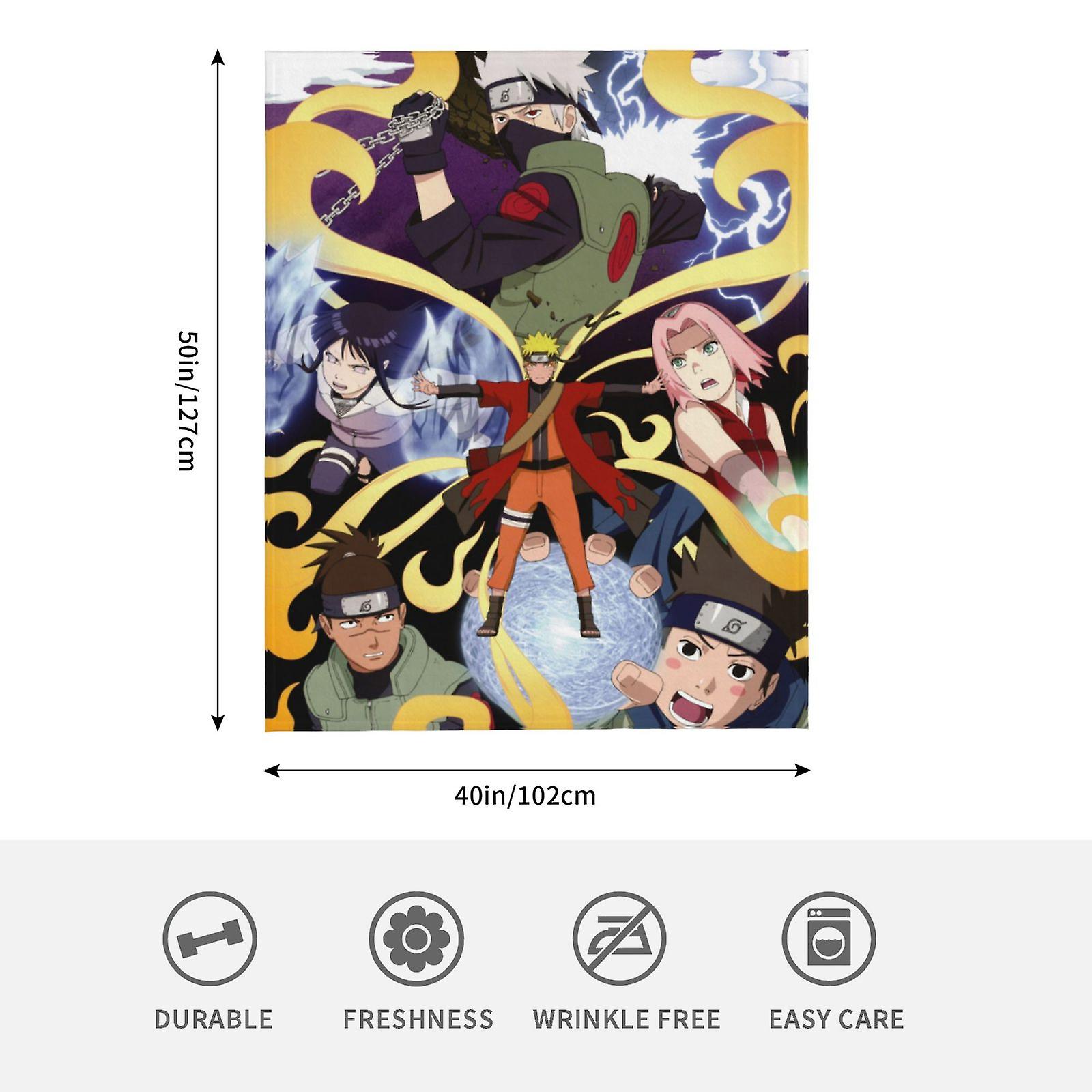 Thickened Flannel Blanket 50*40in Naruto