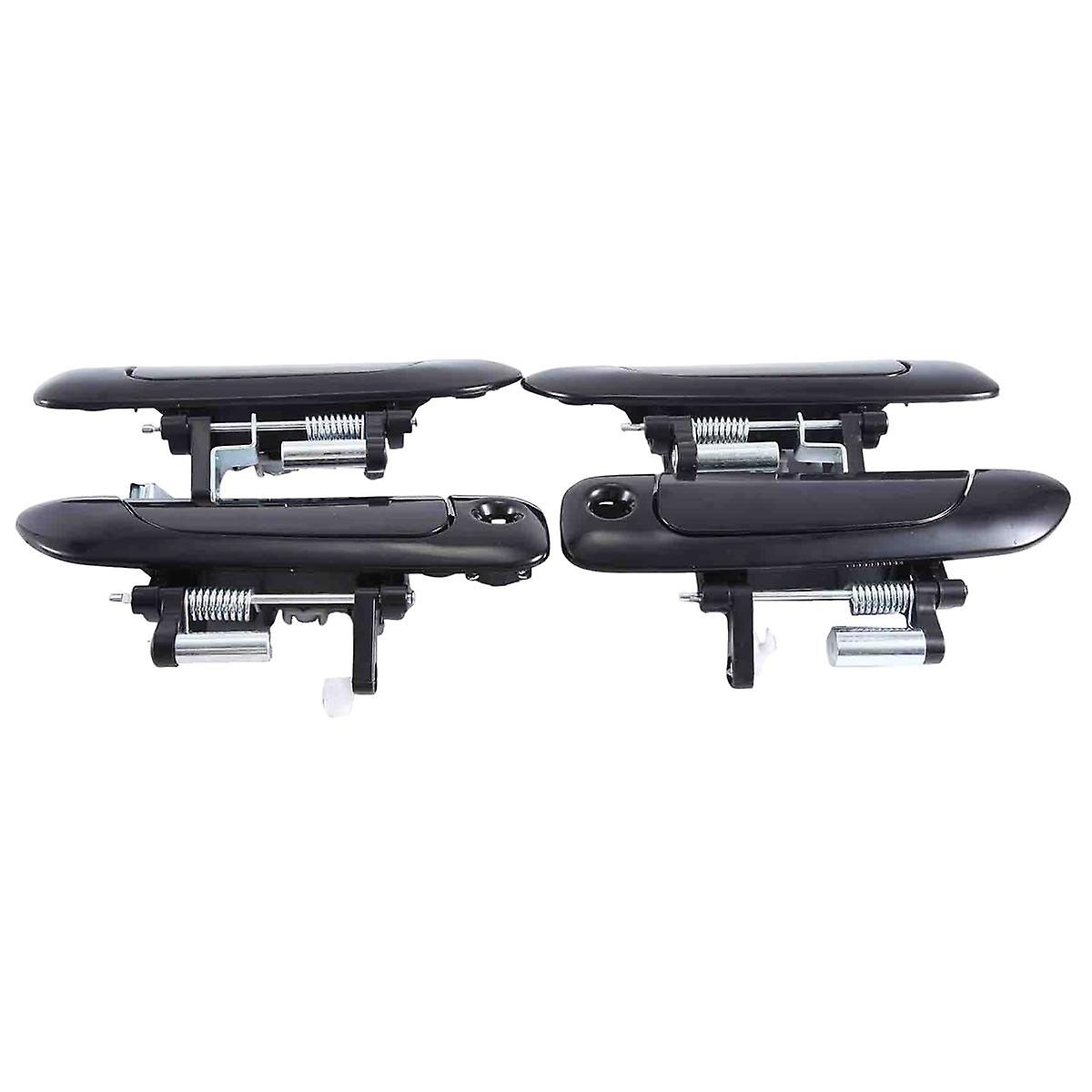 4Pcs Exterior Outside Door Handles Set Black New 2002-2008 for City JAZZ FIT