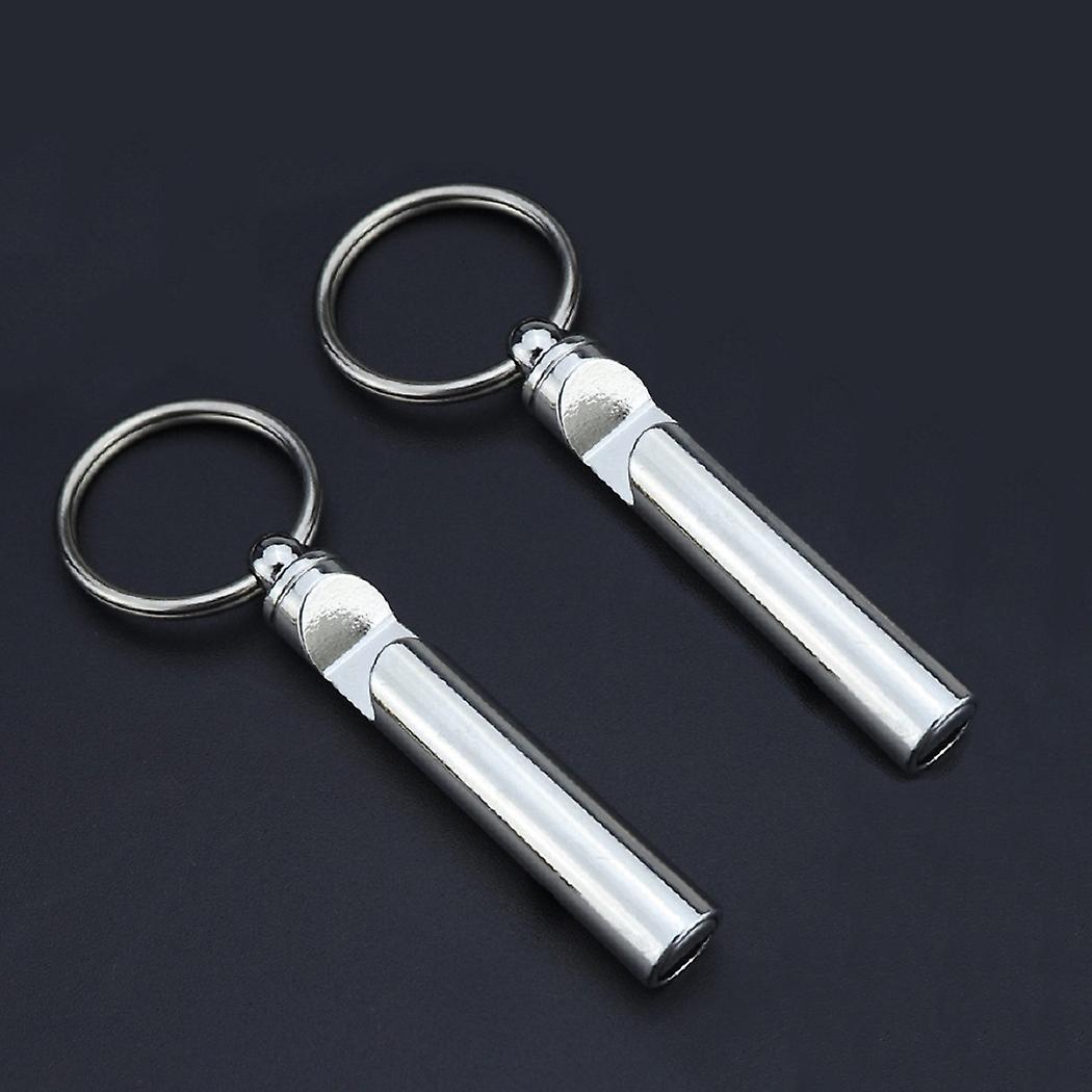 2 PCS Metal Whistle Bottle Opener Silver