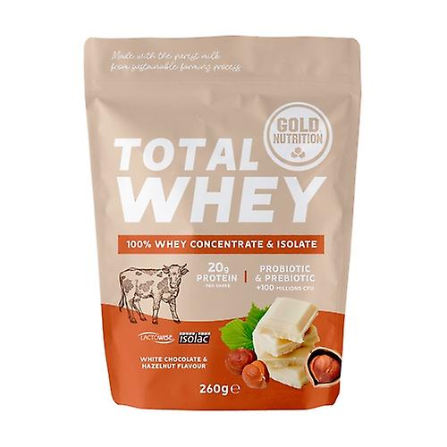 Total whey white chocolate-hazelnut 260 g of powder (Hazelnut - Chocolate)