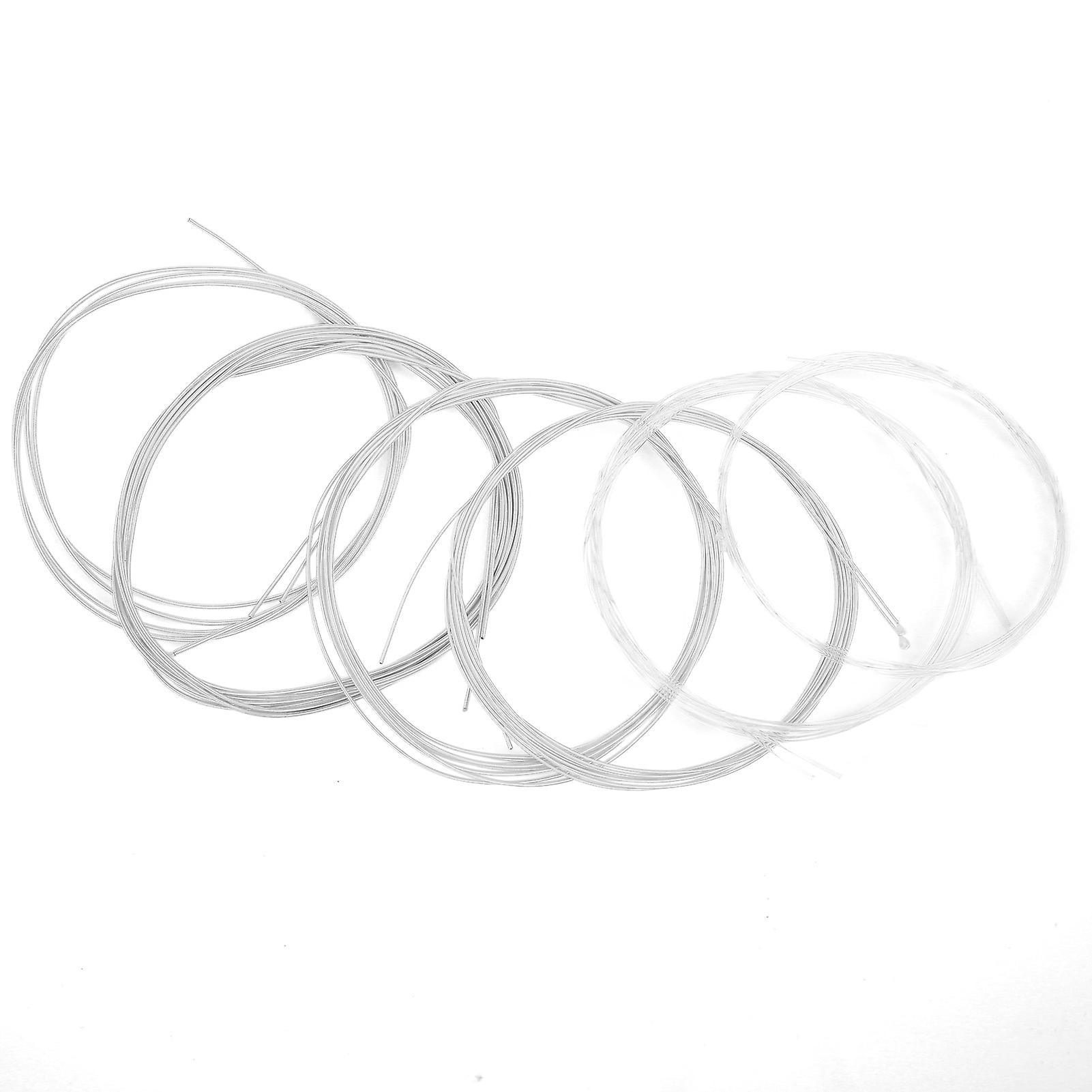 6PCS Oud Strings Set Nylon Silver-Plated Copper Alloy 0.56-1.04mm