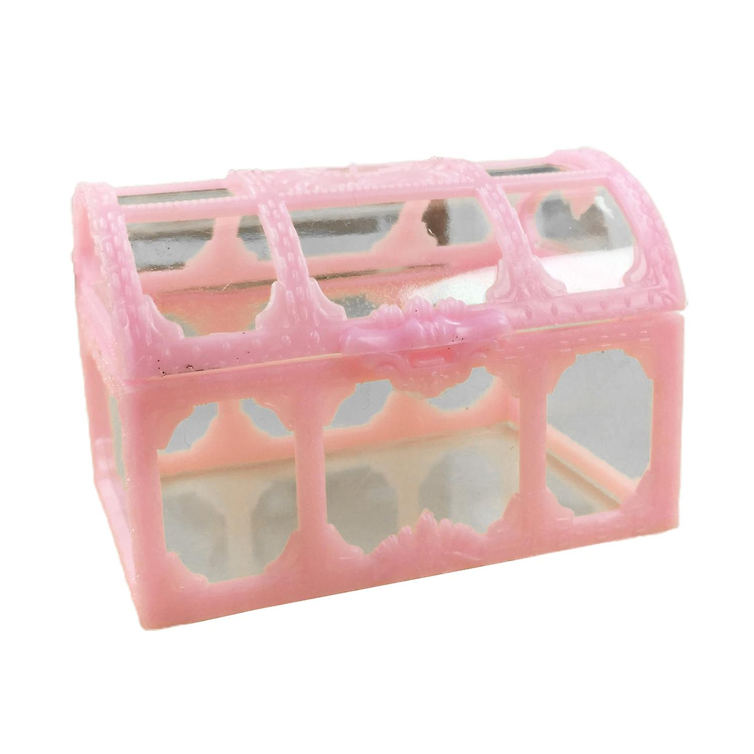 Vintage Transparent Storage Box Candy Trinket Jewelry Holder Organizer Container
