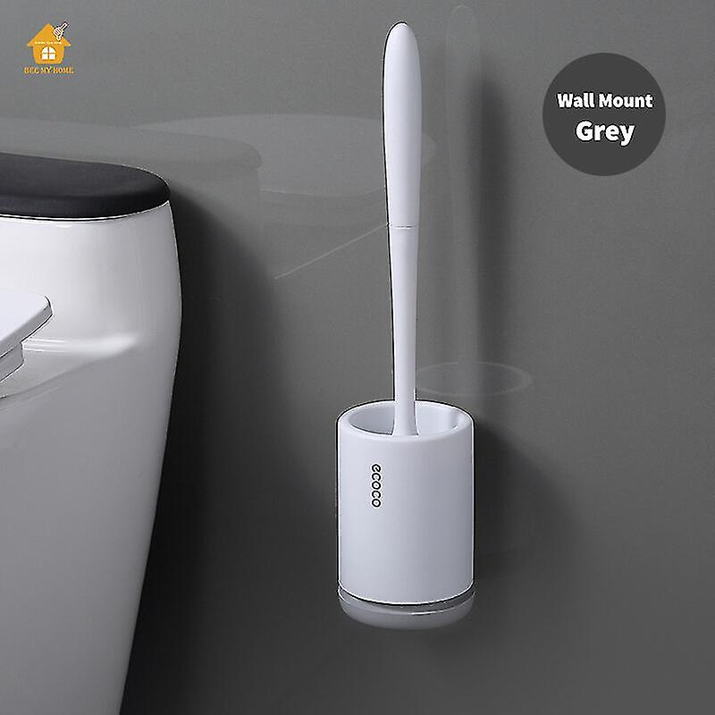 Ecoco WC kefa mäkké štetiny Tpr WC kefa Držiak na stenu Rýchly odtok čistenie kefy Náradie pre WC Domácnosť WC Kúpeľňa